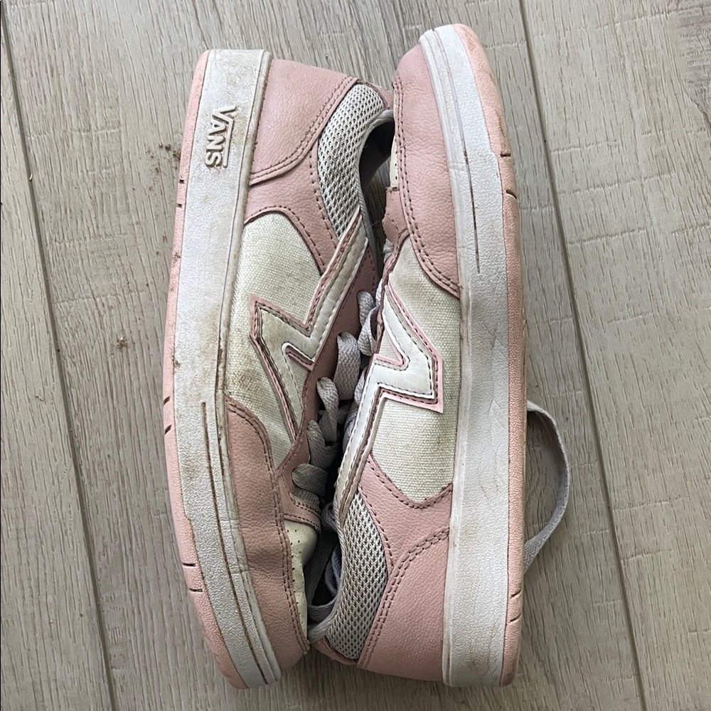 Vans Blush and Cream Low-Top Sneakers